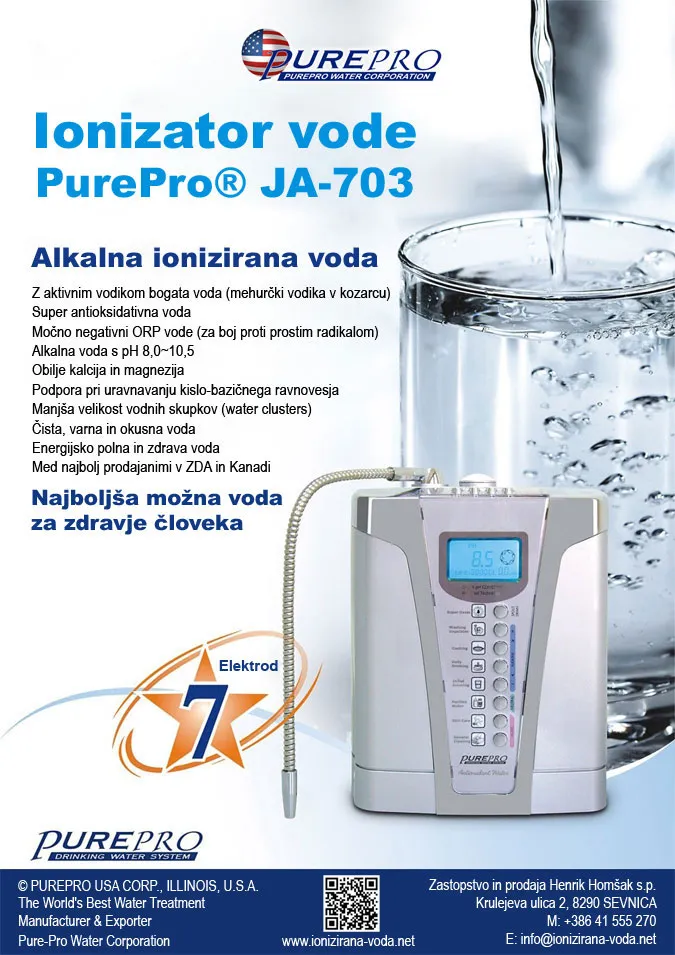 Ionizator vode | Alkalna ionizirana voda